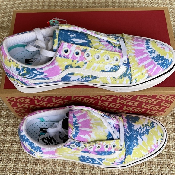 Vans Comfycush Old Skool Tie-Dye Orchid/Trwht WMNS - Picture 7 of 16